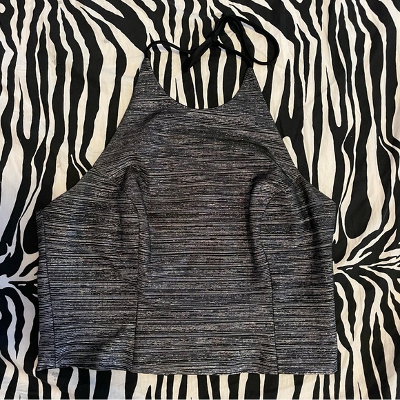 Y2k silver grey and black halter top 🩶🖤 - Picture 2 of 4